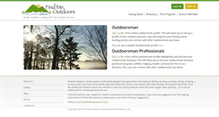 Desktop Screenshot of findmeoutdoors.com