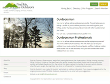 Tablet Screenshot of findmeoutdoors.com